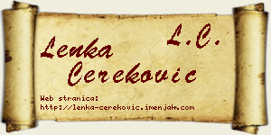 Lenka Čereković vizit kartica